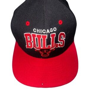 Chicago bulls black and red Mitchell & Ness Nostalgia Cap